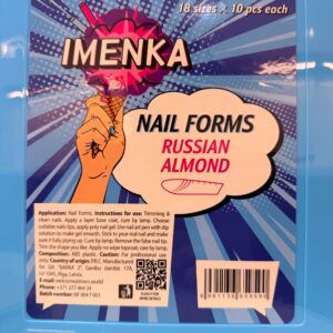 Nail Forms Imenka "Russian Almond", 180pcs