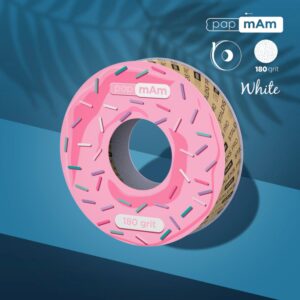 STALEKS Disposable white abrasive tape papmAm EXPERT 180 grit refill roll