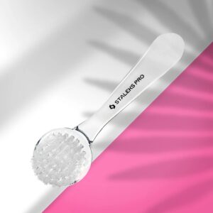 STALEKS Manicure brush EXPERT 01 for dust removal (with cover)