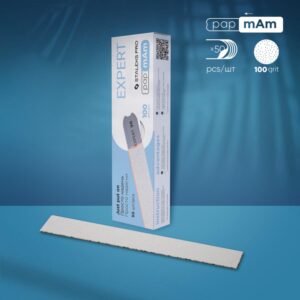 STALEKS Disposable white files papmAm EXPERT 22 100 grit (50 pcs) (DFCE-22-100w)