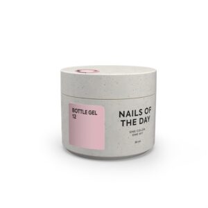 NAILSOFTHEDAY Bottle Gel 12 – dusty lilac extra-strong gel for nail strengthening, 30 ml