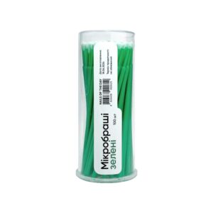 NAILSOFTHEDAY Green Microbrushes, 100 pcs