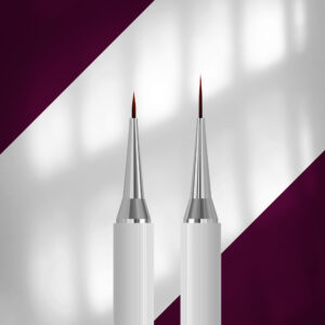 Double-ended brush Exclusive liner 7 mm / for gel 12 mm